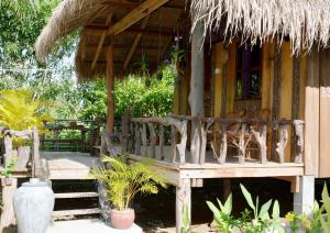 Zahrada ubytování Fish Island Bungalows