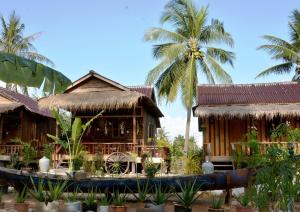 Zahrada ubytování Fish Island Bungalows