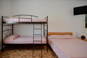 Postel nebo postele na pokoji v ubytování Villa Pergola Andros