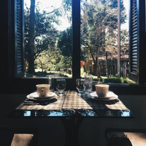 Um jardim em Espaço Holístico Chalés