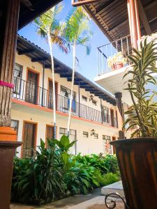 En balkong eller terrass på Hotel Villa de Flores