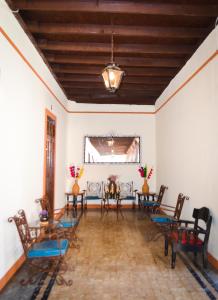 Posezení v ubytování Hotel Villa de Flores