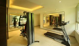 Fitness centrum a/nebo fitness zařízení v ubytování Blanket Hotel & Spa
