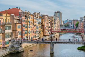 Výhľad na mesto Girona alebo výhľad na mesto priamo z apartmánu