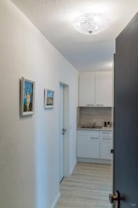 Dapur atau dapur kecil di Ansbachs City Apartment