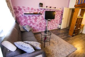 TV a/nebo společenská místnost v ubytování Central cozy apartment