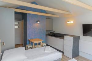 Kuchyň nebo kuchyňský kout v ubytování Kwiatowa6 Apartamenty Szczawnica