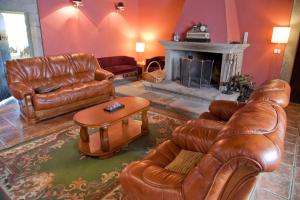 A seating area at Pazo de Verdes