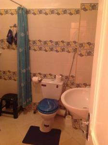 マラケシュにあるChez Axia Marrakechのトイレと洗面台付きのバスルーム +38枚の写真