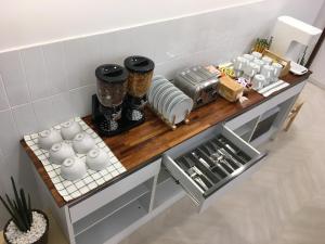瓦丹旅馆的咖啡和沏茶工具
