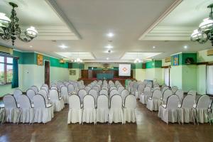 a room with a bunch of chairs in it at Bali Taman Beach Resort & Spa Lovina in Lovina +50 photos