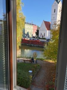 Blick auf einen Fluss in der Nähe der Ferienwohnung
