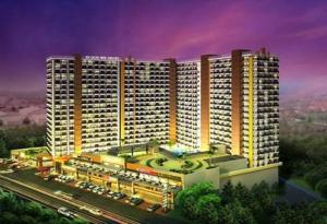 a rendering of a large building with a train at Sky's at Prime Residences -Tagaytay in Tagaytay