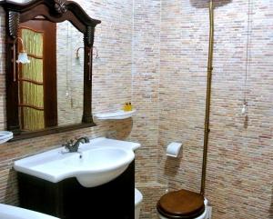 Koupelna v ubytování Üksik Rüütel Hotel