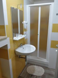 Koupelna v ubytování La Bella Vita