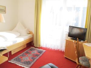 TV a/nebo společenská místnost v ubytování Hotel Germania