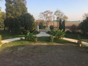 A garden outside Villa Pacchioni