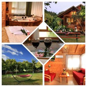 Zahrada ubytování The Wooden Rose Cabins