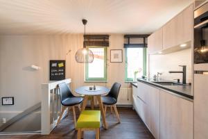 Köök või kööginurk majutusasutuses stattHotel Weimar