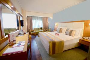 Postel nebo postele na pokoji v ubytování Akgun Istanbul Hotel
