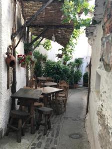 Reštaurácia alebo iné gastronomické zariadenie v ubytovaní La Ermita del Poqueira