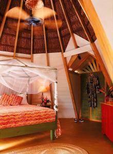 Letto o letti in una camera di The Caves