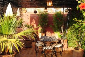 Zahrada ubytování Riad Al Mamoune
