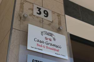 Certifikát, hodnocení, plakát nebo jiný dokument vystavený v ubytování CASA GRAMSCI B&B