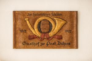 Ein Zertifikat, Auszeichnung, Logo oder anderes Dokument, das in der Unterkunft Hotel Gasthof Zur Post ausgestellt ist