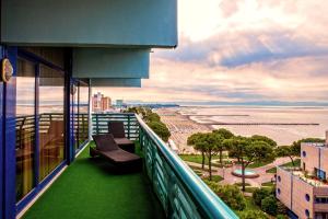 Balkón nebo terasa v ubytování Grand Hotel Astoria