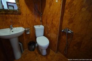Koupelna v ubytování Pheria