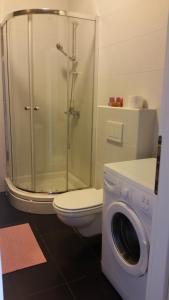 Koupelna v ubytování M&M Apartman 2