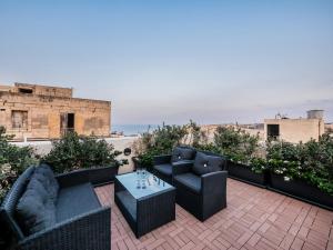 Χώρος καθιστικού στο Valletta Kursara Port View