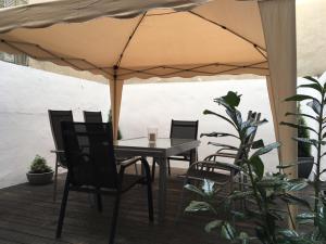 Patio nebo venkovní prostory v ubytování Camberger Ferienhäuschen