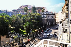 a view of a street in a city with buildings at I Giardini Del Re in Naples