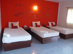 Forum House Hotel Krabi客房内的一张或多张床位