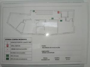 Půdorys ubytování Hostal Brisas de Conil