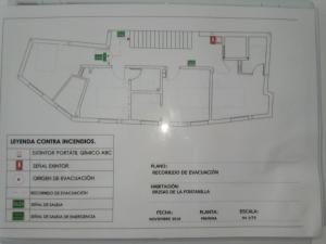 Půdorys ubytování Hostal Brisas de Conil