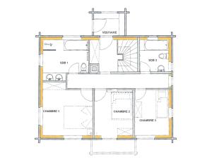 The floor plan of Chalet Etoile