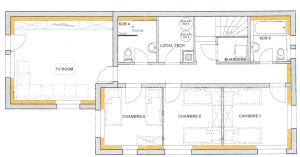 The floor plan of Chalet Etoile
