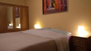 Posteľ alebo postele v izbe v ubytovaní Apartament Raz Dwa Trzy