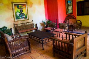 Zona de estar de Hotel Camino Maya