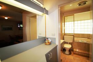 Koupelna v ubytování Beaumaris Bay Motel + 37 fotografií