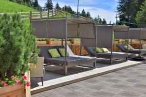 A garden outside Familyparadies GAMPLALM