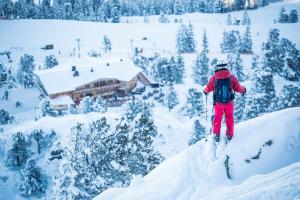 Berggasthof Platzlalm om vinteren