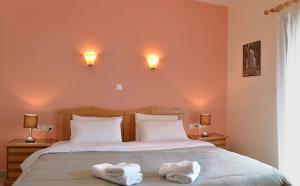 Voodi või voodid majutusasutuse Hotel Patelis toas