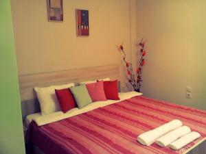 Letto o letti in una camera di Garni Hotel Tri O