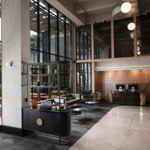 Posezení v ubytování GAIA Cosmo Hotel