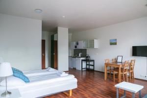 Kuchyň nebo kuchyňský kout v ubytování Iceland Comfort Apartments by Heimaleiga