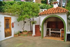A garden outside Casa Las Violetas